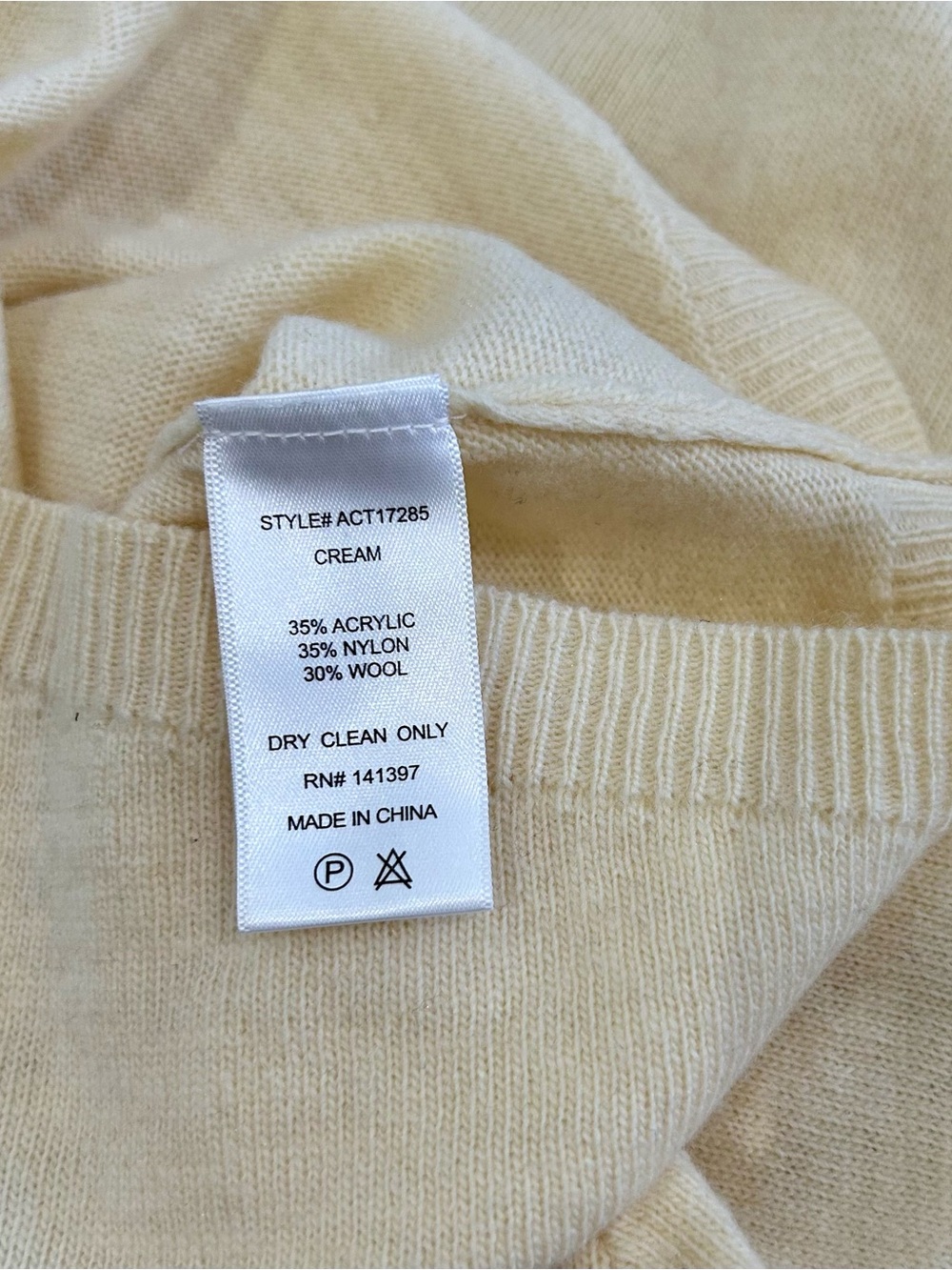 ASTR the Label-Devin One-Shoulder Knit Top in Cream - Picture 7 of 7